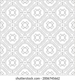 
Vector geometric pattern. Repeating elements stylish background abstract ornament for wallpapers and backgrounds. Black and white pattern.