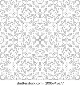 
Vector geometric pattern. Repeating elements stylish background abstract ornament for wallpapers and backgrounds. Black and white pattern.