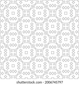 
Vector geometric pattern. Repeating elements stylish background abstract ornament for wallpapers and backgrounds. Black and white pattern.