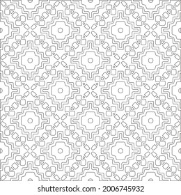 
Vector geometric pattern. Repeating elements stylish background abstract ornament for wallpapers and backgrounds. Black and white pattern.