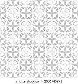 Vector geometric pattern. Repeating elements stylish background abstract ornament for wallpapers and backgrounds. Black and white pattern.