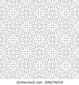 Vector geometric pattern. Repeating elements stylish background abstract ornament for wallpapers and backgrounds. Black and white pattern.
