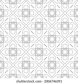 
Vector geometric pattern. Repeating elements stylish background abstract ornament for wallpapers and backgrounds. Black and white pattern.
