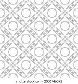 
Vector geometric pattern. Repeating elements stylish background abstract ornament for wallpapers and backgrounds. Black and white pattern.