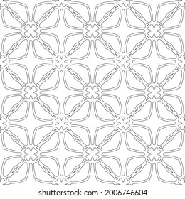 
Vector geometric pattern. Repeating elements stylish background abstract ornament for wallpapers and backgrounds. Black and white pattern.