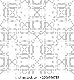 
Vector geometric pattern. Repeating elements stylish background abstract ornament for wallpapers and backgrounds. Black and white pattern.