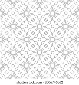 
Vector geometric pattern. Repeating elements stylish background abstract ornament for wallpapers and backgrounds. Black and white pattern.