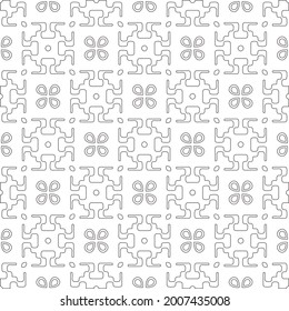 Vector geometric pattern. Repeating elements stylish background abstract ornament for wallpapers and backgrounds. Black and white pattern.