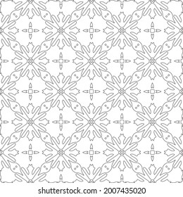 Vector geometric pattern. Repeating elements stylish background abstract ornament for wallpapers and backgrounds. Black and white pattern.
