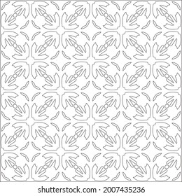 Vector geometric pattern. Repeating elements stylish background abstract ornament for wallpapers and backgrounds. Black and white pattern.