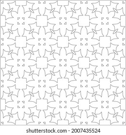 Vector geometric pattern. Repeating elements stylish background abstract ornament for wallpapers and backgrounds. Black and white pattern.