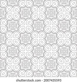 Vector geometric pattern. Repeating elements stylish background abstract ornament for wallpapers and backgrounds. Black and white pattern.