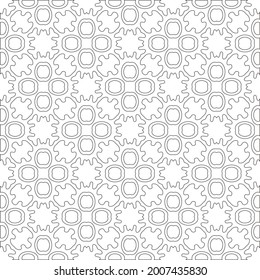 Vector geometric pattern. Repeating elements stylish background abstract ornament for wallpapers and backgrounds. Black and white pattern.
