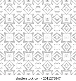 Vector geometric pattern. Repeating elements stylish background abstract ornament for wallpapers and backgrounds. Black and white pattern.