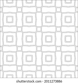 Vector geometric pattern. Repeating elements stylish background abstract ornament for wallpapers and backgrounds. Black and white pattern.