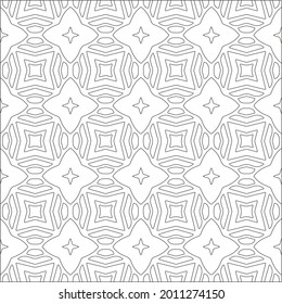 Vector geometric pattern. Repeating elements stylish background abstract ornament for wallpapers and backgrounds. Black and white pattern.