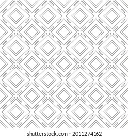 Vector geometric pattern. Repeating elements stylish background abstract ornament for wallpapers and backgrounds. Black and white pattern.