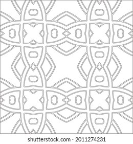 Vector geometric pattern. Repeating elements stylish background abstract ornament for wallpapers and backgrounds. Black and white pattern.