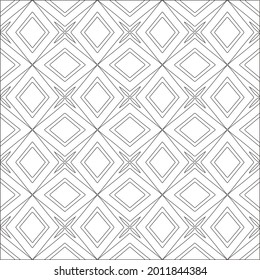 Vector geometric pattern. Repeating elements stylish background abstract ornament for wallpapers and backgrounds. Black and white pattern.