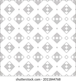 Vector geometric pattern. Repeating elements stylish background abstract ornament for wallpapers and backgrounds. Black and white pattern.