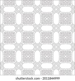 Vector geometric pattern. Repeating elements stylish background abstract ornament for wallpapers and backgrounds. Black and white pattern.