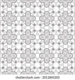 Vector geometric pattern. Repeating elements stylish background abstract ornament for wallpapers and backgrounds. Black and white pattern.