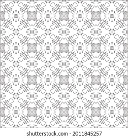 Vector geometric pattern. Repeating elements stylish background abstract ornament for wallpapers and backgrounds. Black and white pattern.
