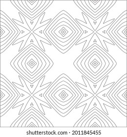 Vector geometric pattern. Repeating elements stylish background abstract ornament for wallpapers and backgrounds. Black and white pattern.