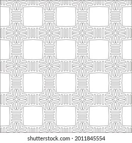 Vector geometric pattern. Repeating elements stylish background abstract ornament for wallpapers and backgrounds. Black and white pattern.