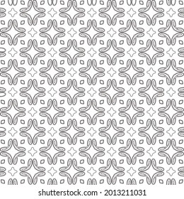 Vector geometric pattern. Repeating elements stylish background abstract ornament for wallpapers and backgrounds. Black and white pattern.