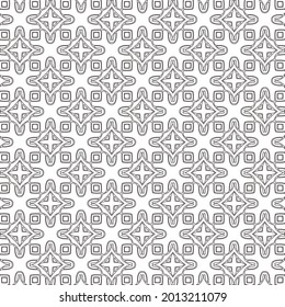 Vector geometric pattern. Repeating elements stylish background abstract ornament for wallpapers and backgrounds. Black and white pattern.