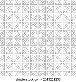 Vector geometric pattern. Repeating elements stylish background abstract ornament for wallpapers and backgrounds. Black and white pattern.