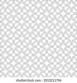 Vector geometric pattern. Repeating elements stylish background abstract ornament for wallpapers and backgrounds. Black and white pattern.