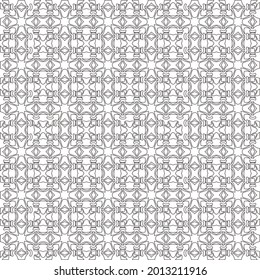 Vector geometric pattern. Repeating elements stylish background abstract ornament for wallpapers and backgrounds. Black and white pattern.