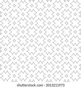 Vector geometric pattern. Repeating elements stylish background abstract ornament for wallpapers and backgrounds. Black and white pattern.