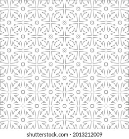 Vector geometric pattern. Repeating elements stylish background abstract ornament for wallpapers and backgrounds. Black and white pattern.
