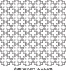Vector geometric pattern. Repeating elements stylish background abstract ornament for wallpapers and backgrounds. Black and white pattern.