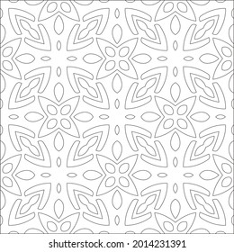 Vector geometric pattern. Repeating elements stylish background abstract ornament for wallpapers and backgrounds. Black and white pattern.