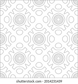 Vector geometric pattern. Repeating elements stylish background abstract ornament for wallpapers and backgrounds. Black and white pattern.