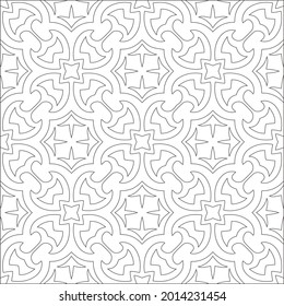 Vector geometric pattern. Repeating elements stylish background abstract ornament for wallpapers and backgrounds. Black and white pattern.
