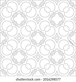 
Vector geometric pattern. Repeating elements stylish background abstract ornament for wallpapers and backgrounds. Black and white pattern.