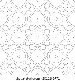 
Vector geometric pattern. Repeating elements stylish background abstract ornament for wallpapers and backgrounds. Black and white pattern.
