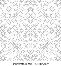 Vector geometric pattern. Repeating elements stylish background abstract ornament for wallpapers and backgrounds. Black and white pattern.