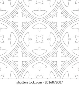 Vector geometric pattern. Repeating elements stylish background abstract ornament for wallpapers and backgrounds. Black and white pattern.