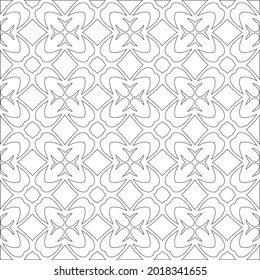 Vector geometric pattern. Repeating elements stylish background abstract ornament for wallpapers and backgrounds. Black and white pattern.
