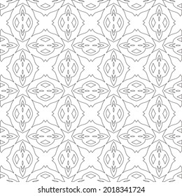Vector geometric pattern. Repeating elements stylish background abstract ornament for wallpapers and backgrounds. Black and white pattern.
