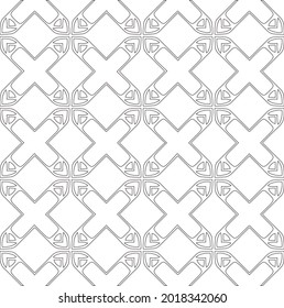 Vector geometric pattern. Repeating elements stylish background abstract ornament for wallpapers and backgrounds. Black and white pattern.
