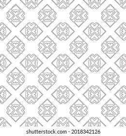 Vector geometric pattern. Repeating elements stylish background abstract ornament for wallpapers and backgrounds. Black and white pattern.
