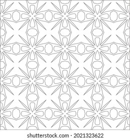 Vector geometric pattern. Repeating elements stylish background abstract ornament for wallpapers and backgrounds. Black and white pattern.