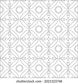 Vector geometric pattern. Repeating elements stylish background abstract ornament for wallpapers and backgrounds. Black and white pattern.